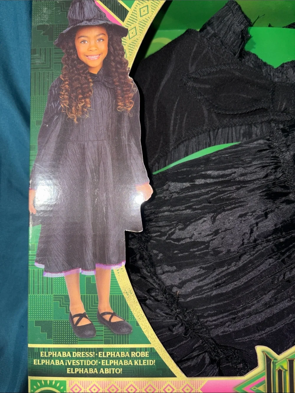 Wicked Elphaba Dress - Girls Black Wicked Witch Costume Dress - Girls 4 - 6x